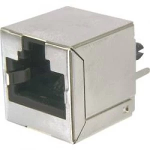 image of ASSMANN WSW AMJ 188 10101 CAT6 Modular Socket RJ45 CAT 6 8 RJ45 Socket vertical vertical Silver