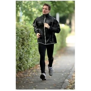 Image of PT Running Rain Jacket Black/Silver 30-32"