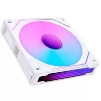 image of Lian-Li UNI SL120 INF Reverse Blade Addressable RGB White 120mm Fan