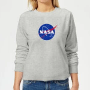 image of NASA Logo Insignia Womens Sweatshirt - Grey - L