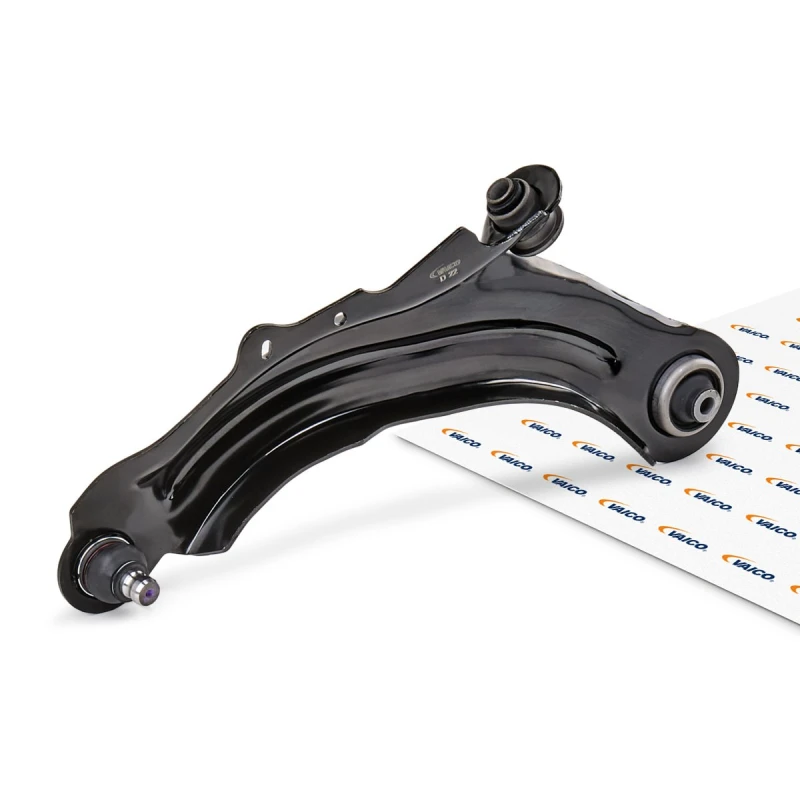 Image of VAICO V46-0098 Suspension arm Control Arm, Sheet Steel, Original VAICO Quality, Lower Front Axle, with rubber mount Sheet Steel Track Control Arm (273