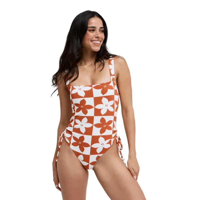 Image of Womens 1 Piece swimsuit Roxy Hazy Days Orange Female M