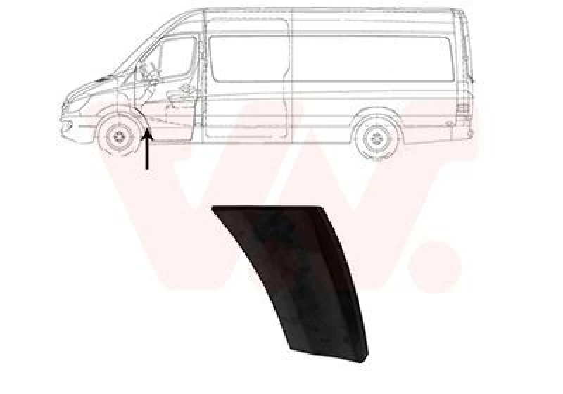 Image of VAN WEZEL Wheel arch trim VAN WEZEL 3077421