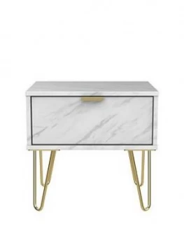 Image of Swift Marbella Lamp Table - Marble Effect