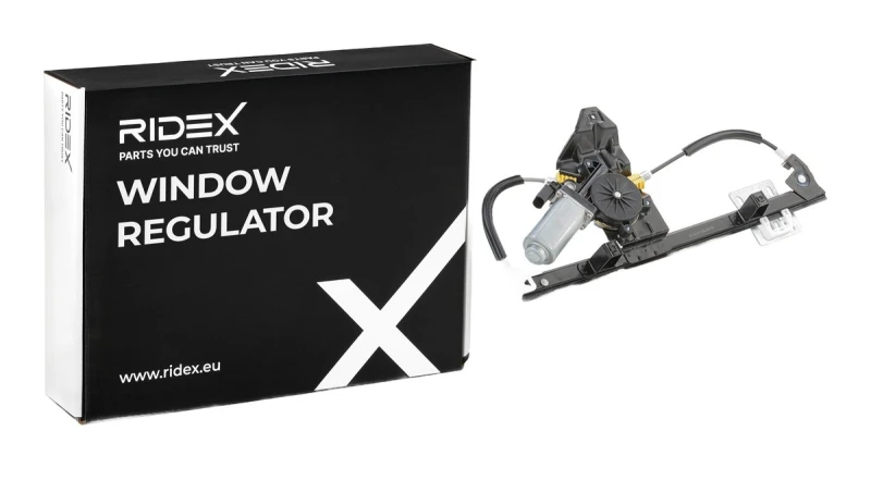 Image of RIDEX 1561W0210 Window regulator Left Rear, Operating Mode: Electric, with electric motor Window Winder (1561)
