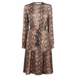 image of Oui Oui Snake Dress - Camelgrey 0789