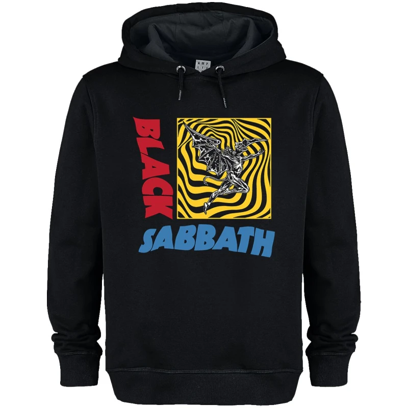 Image of Amplified Amplified Men Henry Square Black Sabbath Hoodie Size: X-Small Black XS Male 5063693956998