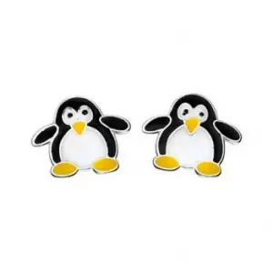 Image of Beginnings Sterling Silver A854 Penguin Stud Earrings