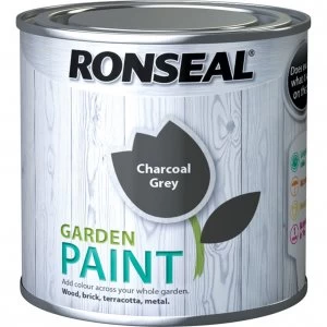 Image of Ronseal General Purpose Garden Paint Charcoal 250ml