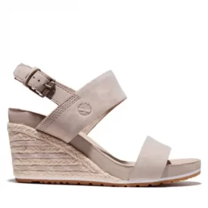 image of Timberland Capri Sunset Wedge Sandal For Her In Beige Beige, Size 7