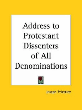 Image of Address to Protestant Dissenters of All Denominations 1774 by Joseph Priestley Book