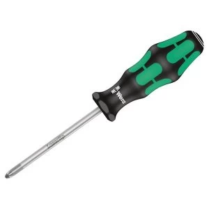 Image of Wera Kraftform 355 Screwdriver Pozidriv Tip PZ1 x 80mm