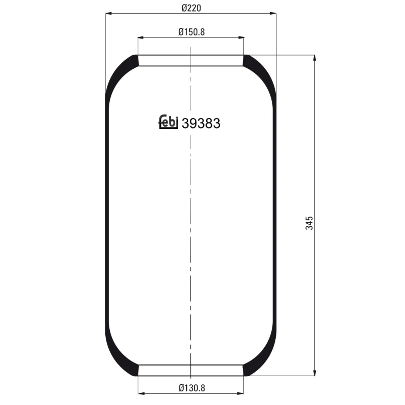 Image of FEBI BILSTEIN 39383 Boot, air suspension Boot,air suspension (324)