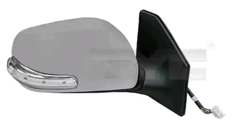 Image of TYC 336-0077 Wing mirror Right, Heatable, primed Outside Mirror (50)