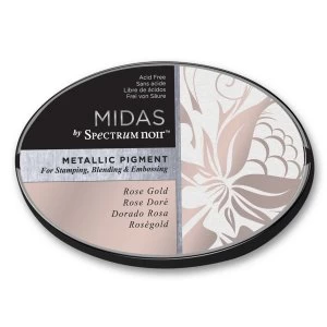 image of Midas by Spectrum Noir Metallic Pigment Inkpad - Rose Gold