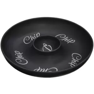 Premier Housewares Mange Chip & Dip Dish - Black