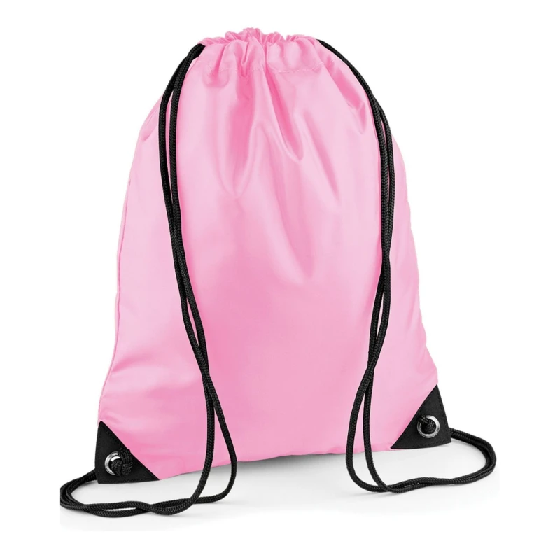 Image of Bagbase Mens Premium Drawstring Bag in Light Pink Light Pink Male
