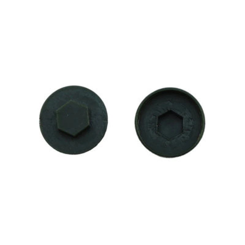 Image of Jcp Fixings Juniper Green Cover Caps - 16mm - Fjmfc16Jg - Box Of 1000