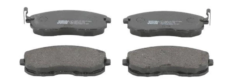 Image of JURID 572346J Brake pad set with acoustic wear warning, without accessories Brake Pad Set,disc brake (402)