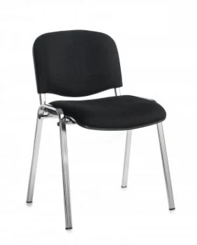 Image of Taurus Meeting Room Stackable Room With Chrome Frame and no Arms - Blue