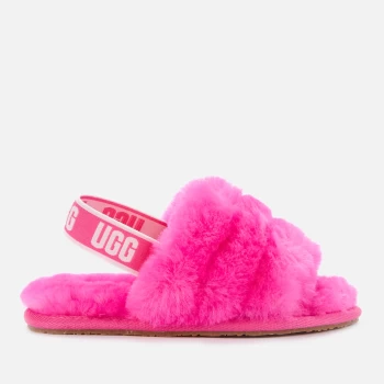 Image of UGG Toddlers Fluff Yeah Slide Slippers - Rock Rose - UK 5 Toddler