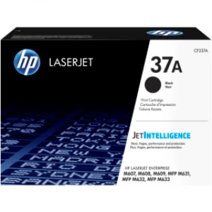 Image of HP 37A Black Laser Toner Ink Cartridge