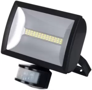 Image of Timeguard Black 20W LED Energy Saver Wide Beam PIR Floodlight - Cool White - LEDX20PIRB