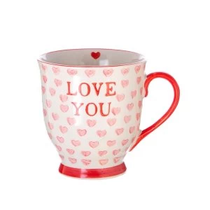 image of Sass & Belle Love You Valentines Hearts Mug