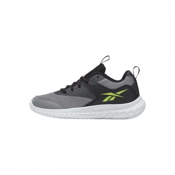 Image of Reebok Rush Runner 4 Shoes - Pure Grey 5 / Black / Acid Yel