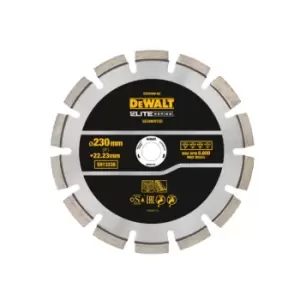 Image of DEWALT Elite Series Asphalt Diamond Segmented Wheel 230 X 22.23mm