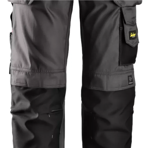 Image of Snickers Craftsmen Holster Pockets Trousers, DuraTwill - Muted Black - Waist 31" Inside leg 35"