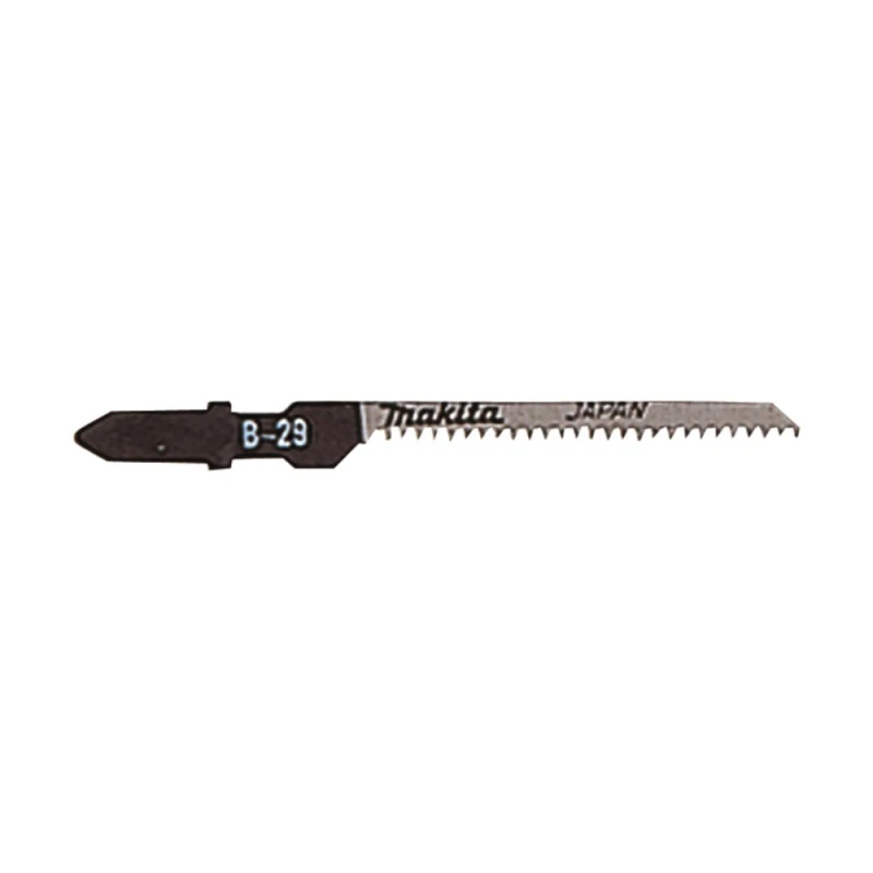 Image of Makita A-80400 B-29 Wood and Laminate Cutting T Shank Jigsaw Blades Pack of 5 A-80400