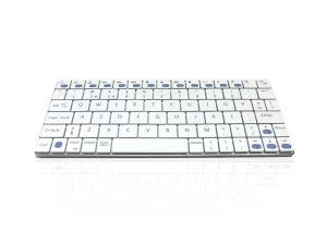 image of Accuratus Ultra Sleek Mini Wireless White Keyboard