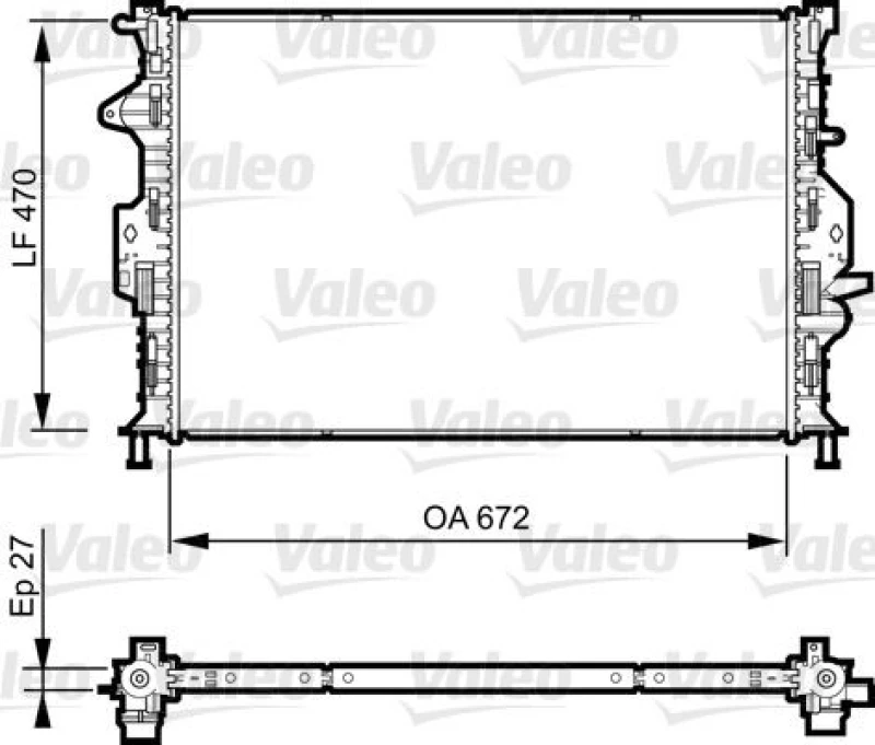 Image of Engine radiator VALEO 735374