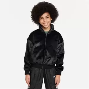 Image of Nike Sportswear Big Kids (Girls') Jacket - Black