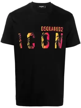 Image of DSQUARED2 Icon Sunset T-Shirt Black