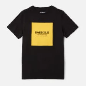 Image of Barbour Boys' Black Logo T-Shirt - Black - L