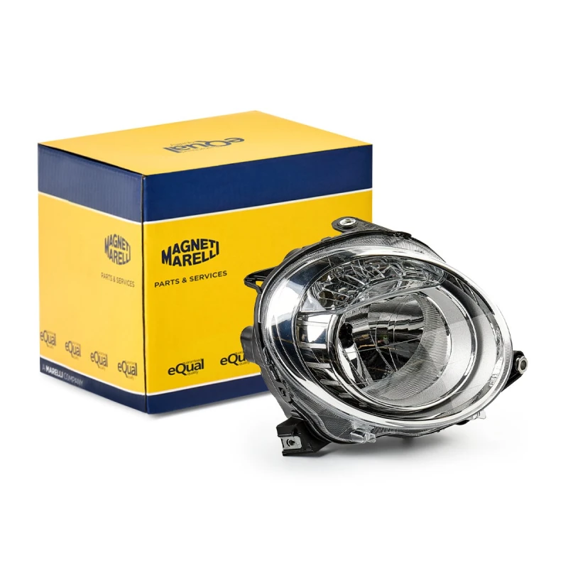 Image of MAGNETI MARELLI 712455401129 Headlights WY21W, Right, with motor for headlamp levelling, Halogen Headlight (259)