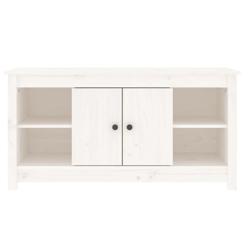Image of Vidaxl TV Cabinet White 103X36,5X52cm Solid Wood Pine, White 814575