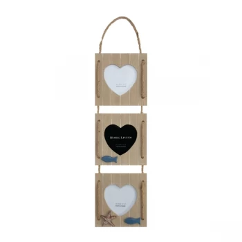 Image of 4" x 4" - HESTIA Hanging Triple Photo Frame