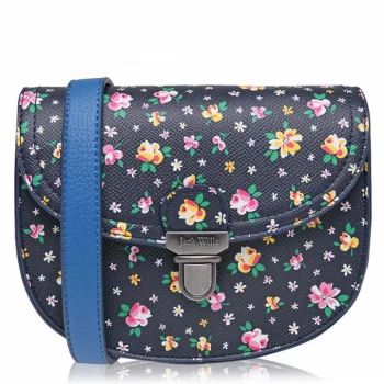 image of Jack Wills Hamsey Cross Body Bag - Blue Floral