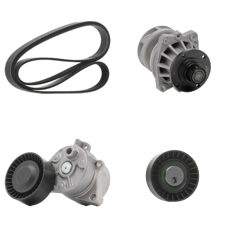 Image of RIDEX PLUS 4172P0045P Water Pump + V-Ribbed Belt Kit Water Pump + V-Ribbed Belt Kit (4172)