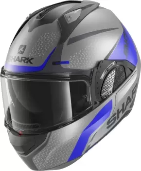 Image of Shark Evo-GT Encke Matt Helmet, grey-blue, Size L, grey-blue, Size L