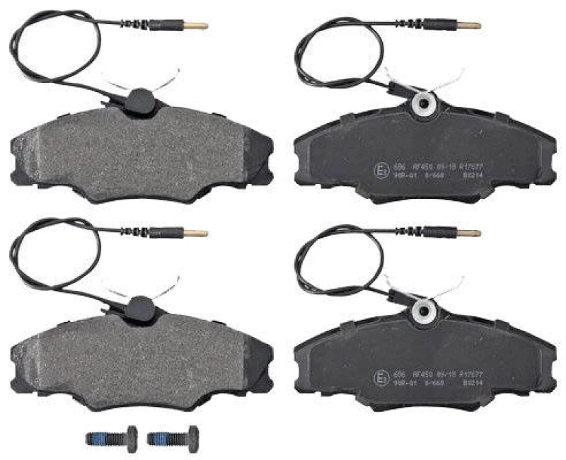 Image of A.B.S. 36976 Brake pad set with integrated wear sensor Brake Pad Set,disc brake (402)