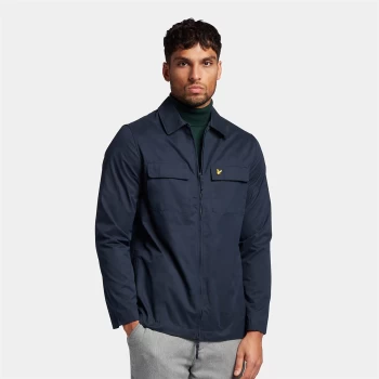 Image of Cotton/Nylon Overshirt - Dark Navy - L