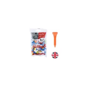 Image of Masters Plastic Tees 1 1/4 Mixed - 50 Pack