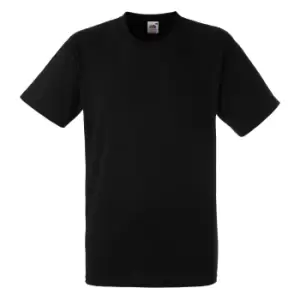 Image of Fruit Of The Loom Mens Heavy Weight BelcoroA Cotton Short Sleeve T-Shirt (2XL) (Black)