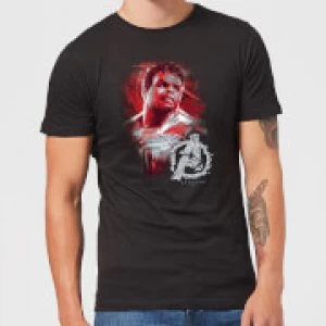 Image of Avengers Endgame Hulk Brushed Mens T-Shirt - Black