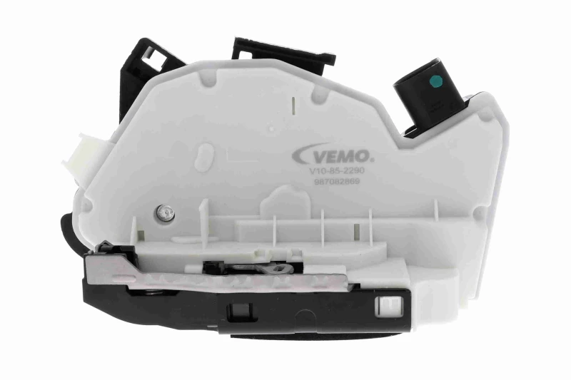 Image of VEMO V10-85-2290 Door Lock Green Mobility Parts with central locking, Left Rear Door Lock (1361)