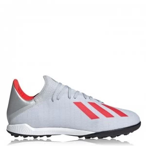 Image of adidas X 19.3 Astro Turf Trainers - Silver/Red